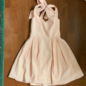 Lauren James Seersucker Tie Back Dress